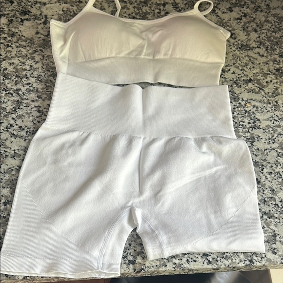 Other - White Shapewear Set with High-Waisted Support